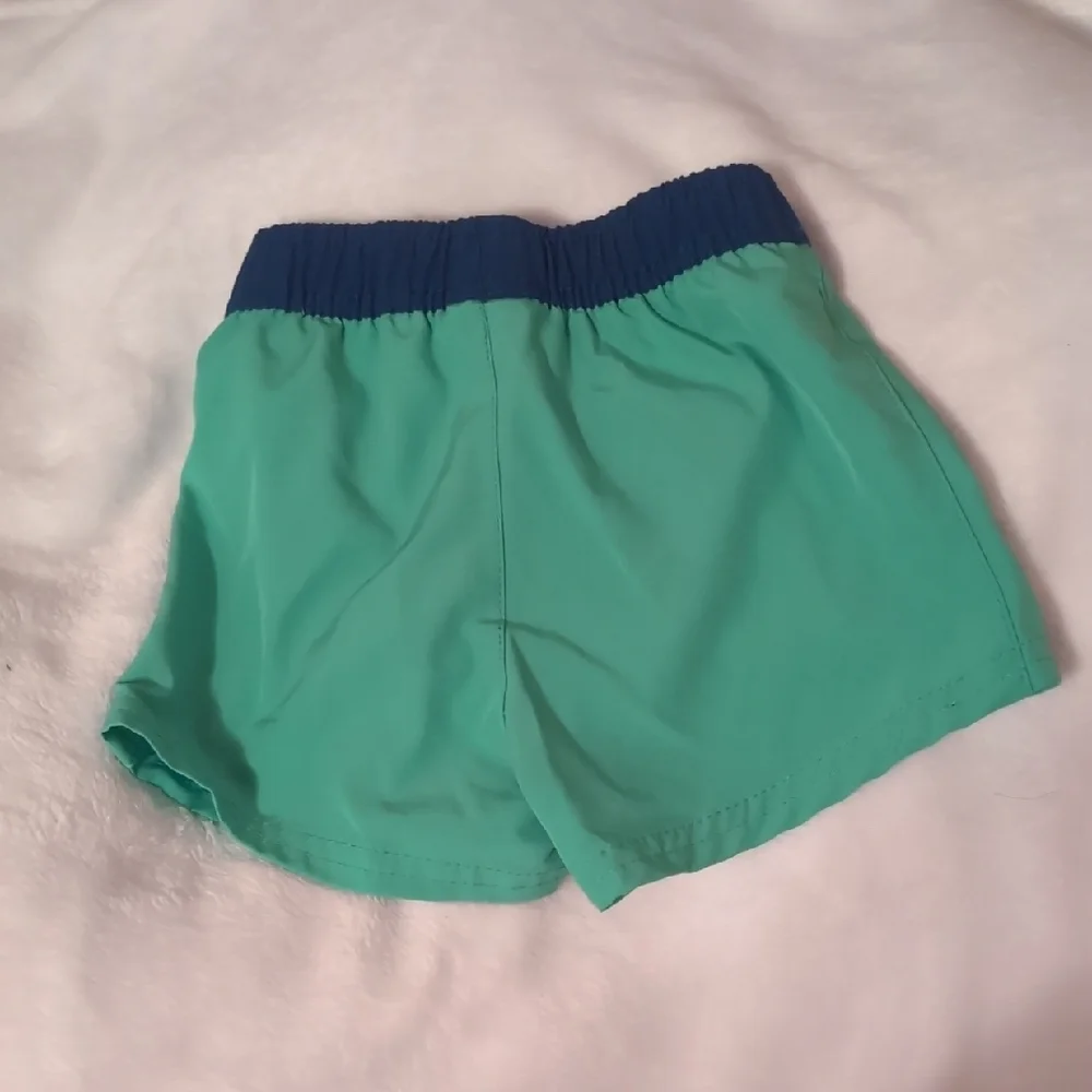 Wonder Nation Blue and Green Swim Shorts 12 Month - Picture 2 of 3